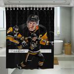 black and yellow sidney crosby shower curtains 0