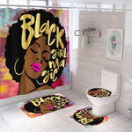 black girl magic bathroom sets shower curtain sets 0