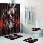 black king strong men bathroom sets shower curtain sets 0