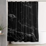 black marble shower curtain 0