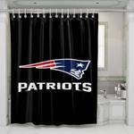 black new england patriots shower curtains 0