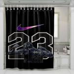 black panther lebron james galaxy shower curtains 0