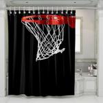 black ring for nba shower curtains 0