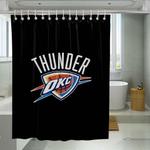 black thunder okc logo shower curtains 0