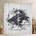 blackout curtains whale night sky for living room bedroom whale blackout curtains night sky curtains home decor blackout window curtains 100 polyester 41 7 107 9 0