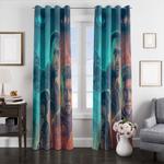 blade runner film blue and red window curtains 0