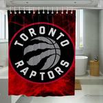 blood in toronto raptors team shower curtains 0