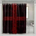 bloody evengelion x evangelion shower curtains 0