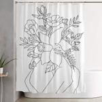 blossom hug shower curtain 0