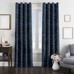 blue cross abstract pattern window curtain 0