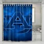 blue fog auburn logo football shower curtains 0