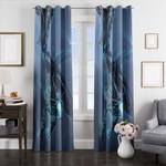 blue ice dragon window curtains 0
