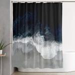 blue sea shower curtain 0