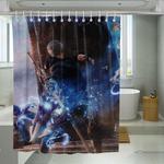 blue thunder explosion devil may cry shower curtains 0