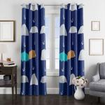 blue umbrella walt disney animation window curtain 0