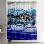 blurred line of horizons shower curtain 0