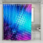 blurry neon dots light shower curtains 0