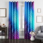 blurry neon dots light window curtain 0