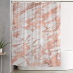 blush gold quartz shower curtain 0