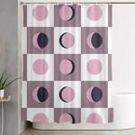 blush moon cycle shower curtain 0