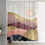 blush sun shower curtain 0