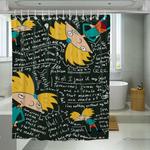 board pattern hey arnold nickelodeon shower curtains 0
