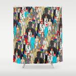 bowie a thon shower curtain 0