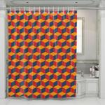 box isometric triadic shower curtains 0