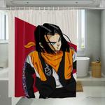 boy android dragon ball hypebeast champion shower curtains 0