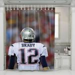 brady in center of field nfl shower curtains 0