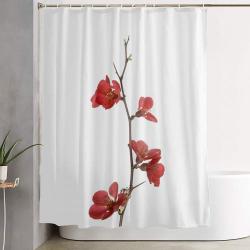 Branch With Flowers Shower Curtain Set Bathroom Set For Bathroom Decor Best Gift For Friends
