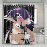 break bird shower curtains 0
