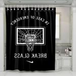 break glass nike sportwear shower curtains 0