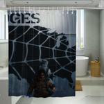 bridges logo on the wall death stranding shower curtains 0