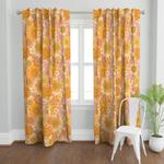 brighten floral all over blackout curtains idea gift floral lovers blackout window curtains 100 polyester 41 7 107 9 0