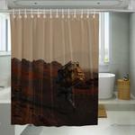 bring the box death stranding shower curtains 0