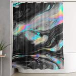 broken deserted shower curtain 0