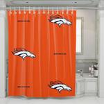 broncos denver logo orange shower curtains 0