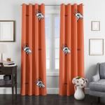 broncos denver logo orange window curtain 0