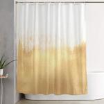 brushed gold shower curtain 0