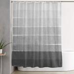 brushstroke ombre grey charcoal minimal monochrome black and white trendy painterly art shower curtain 0