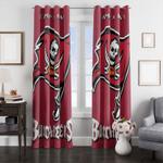 buccaneers red flag pirates nfl window curtain 0