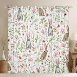 bunny rabbit easters day blackout curtains happy easter window decoration bunny lovers gift children gift idea blackout window curtains 100 polyester 41 7 107 9 0