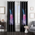 butterfly and oakland raiders window curtain 0