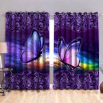 butterfly couple into space paisley pattern print curtain item gift blackout window curtains 100 polyester 417 1079 0