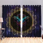 butterfly curtain space mandala colorful butterflies lovers gift blackout window curtains 100 polyester 417 1079 1 0