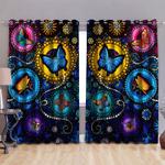 butterfly pattern blackout curtains beautiful butterflies window curtains home decoration blackout window curtains 100 polyester 417 1079 2 0