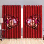 butterfly red color on red theme blackout curtains butterflies lovers blackout window curtains 100 polyester 417 1079 0