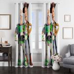 buzz and woody the toys window curtain 0
