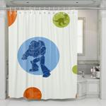 buzz lightyear with another toys shower curtains 0